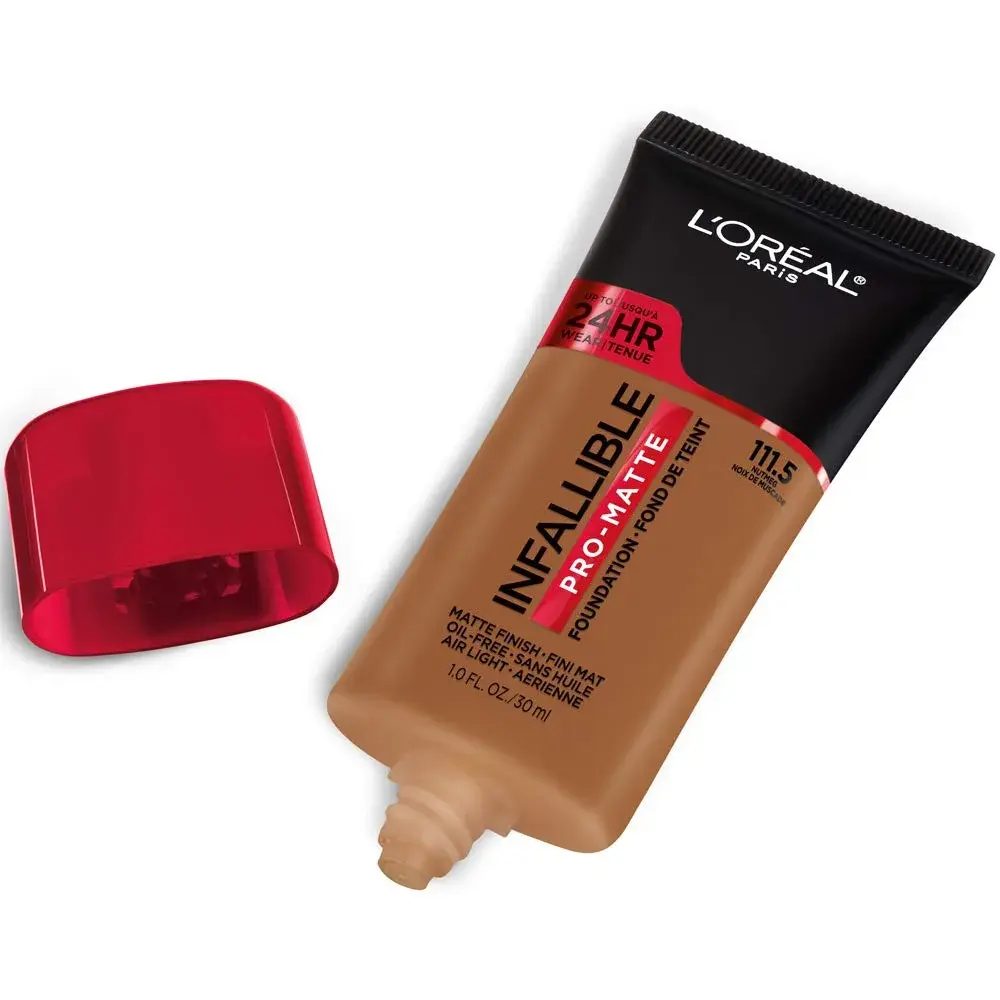 L'Oreal Paris Infallible Pro-Matte Liquid Foundation Nutmeg 1 fl oz (29.57 ml) (Pack of 2) | Full Coverage Longwear - view 2