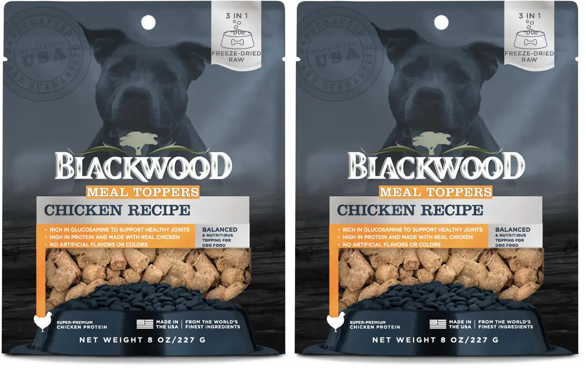Blackwood Dog Food Topper, Chicken Recipe, 8 Ounce | High Protein with Glucosamine, Versatile & Natural - main product image