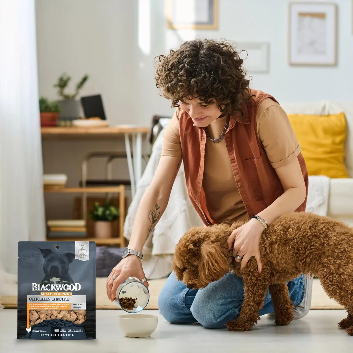 Blackwood Dog Food Topper, Chicken Recipe, 8 Ounce | High Protein with Glucosamine, Versatile & Natural - view 6