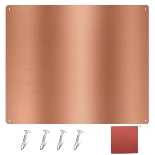 Yaocom 24x36 Inch Copper Stainless Steel Backsplash for Kitchen Wall | Easy Install & Clean - main product image