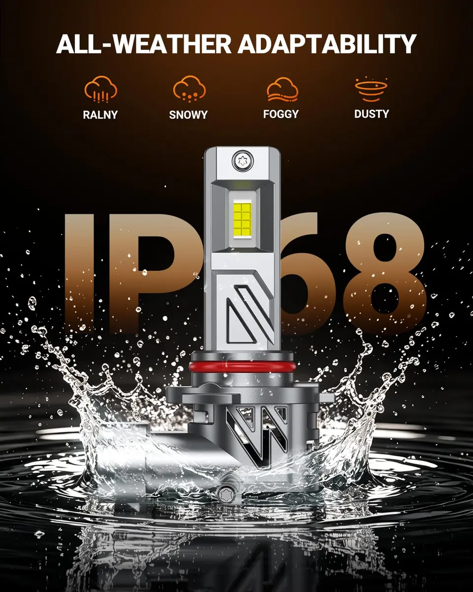 SEALIGHT 9005/HB3 LED Headlight Bulbs 6500K Cool White 2-Pack | 1200% Brighter with Fan & IP68 Waterproof - view 7