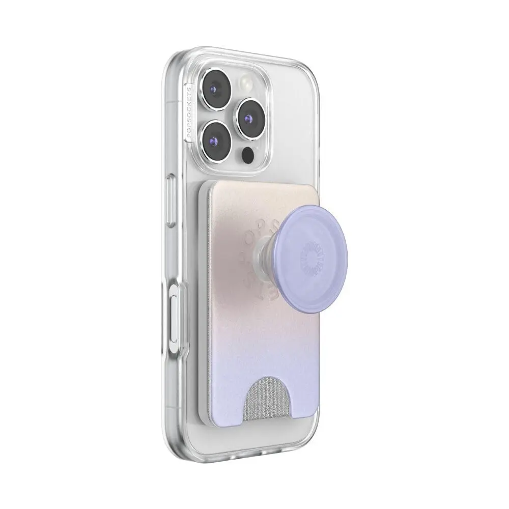 PopSockets Phone Wallet for MagSafe with Grip- Morning Haze | Slim Magnetic Wallet with Card Holder - view 3