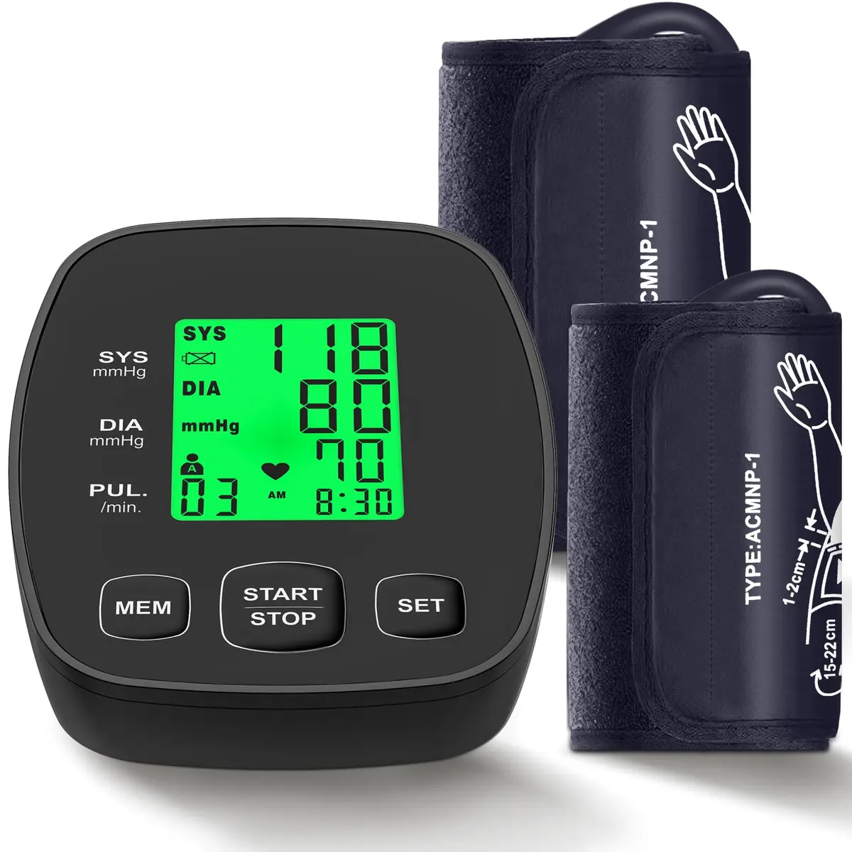 iEarve Pediatric Blood Pressure Monitor with 2 Size Cuffs | Clinically Validated for Home Use - main product image