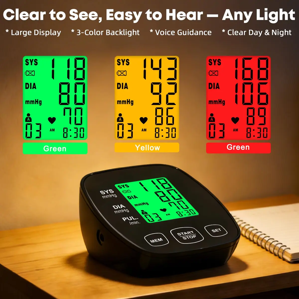 iEarve Pediatric Blood Pressure Monitor with 2 Size Cuffs | Clinically Validated for Home Use - view 3