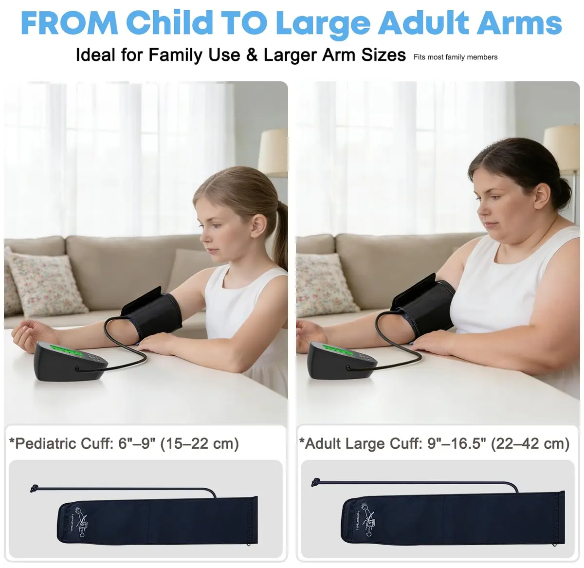 iEarve Pediatric Blood Pressure Monitor with 2 Size Cuffs | Clinically Validated for Home Use - view 4