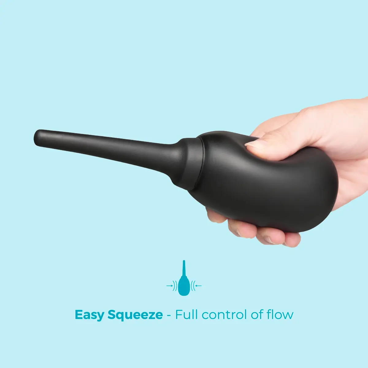 b-Vibe Classic Enema Anal Douche 150ml (5 fl oz) | Soft Cleansing Bulb for Intimate Hygiene - view 5