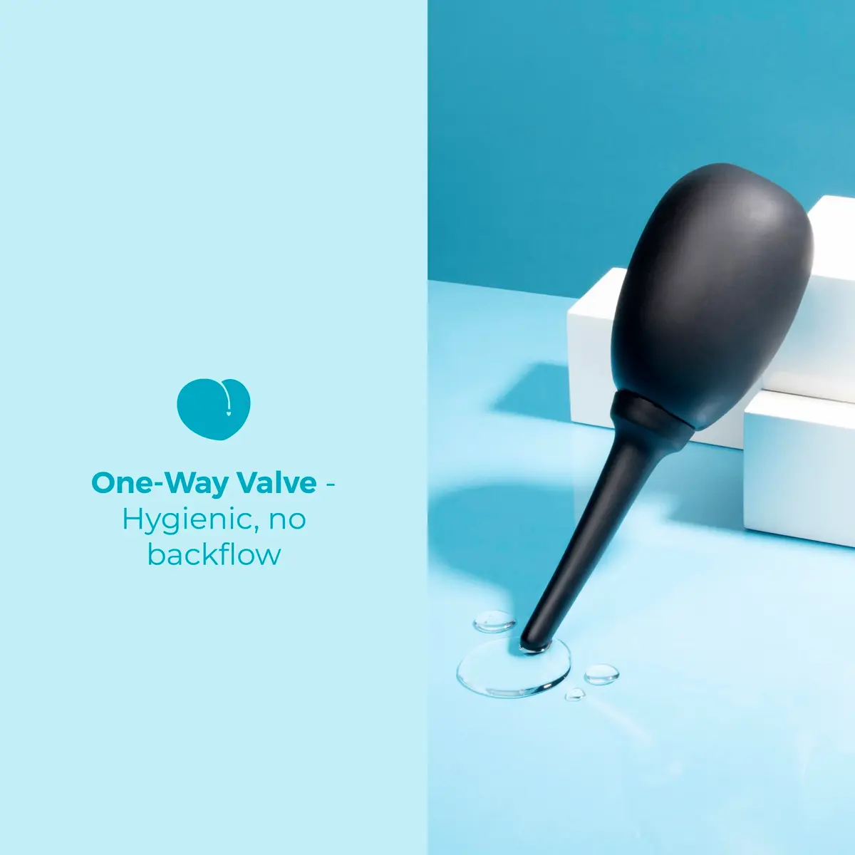 b-Vibe Classic Enema Anal Douche 150ml (5 fl oz) | Soft Cleansing Bulb for Intimate Hygiene - view 4