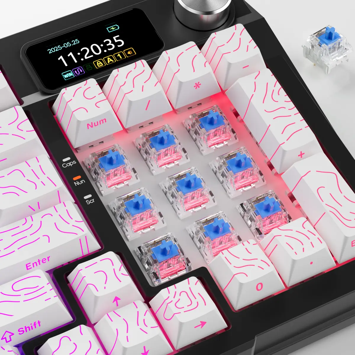 Mciepny Zhouwang 45pcs Blue Clicky Keyboard Switches | Durable, Accurate, MX-Style Compatible - view 5