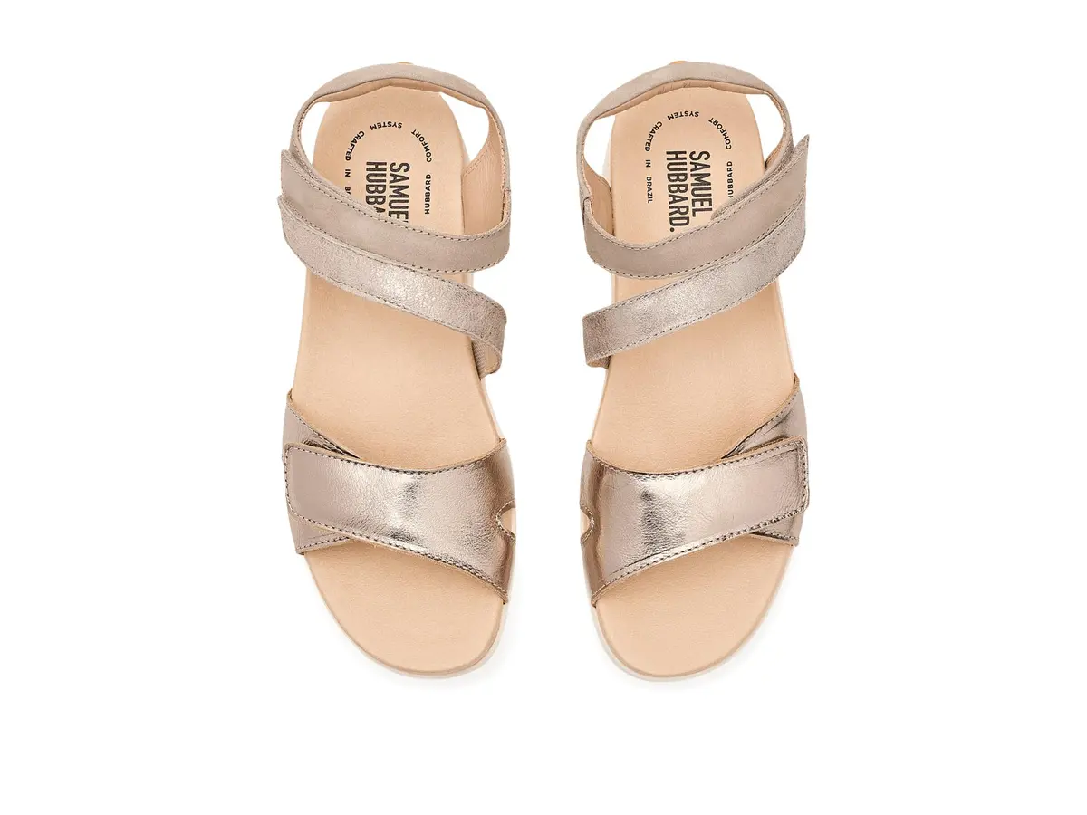Samuel Hubbard Womens Capri Sandals Two-Tone Bronze Leather 8.5 | Supportive & Stylish - view 2