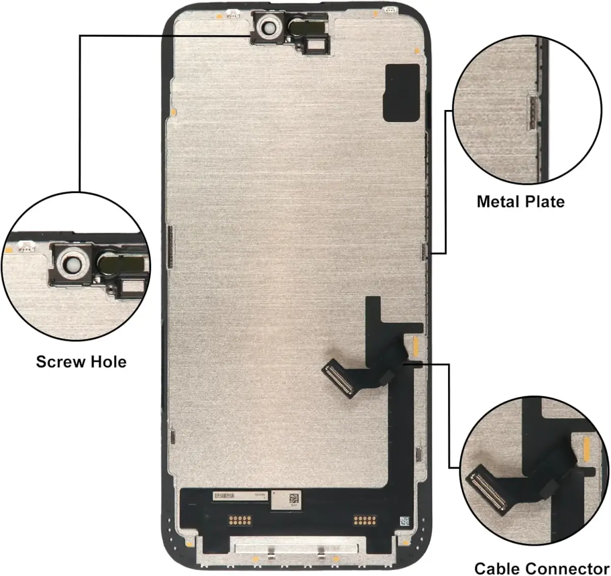 LL TRADER iPhone 15 Plus 6.7" FHD LCD Display Screen Replacement with Repair Kit - view 5