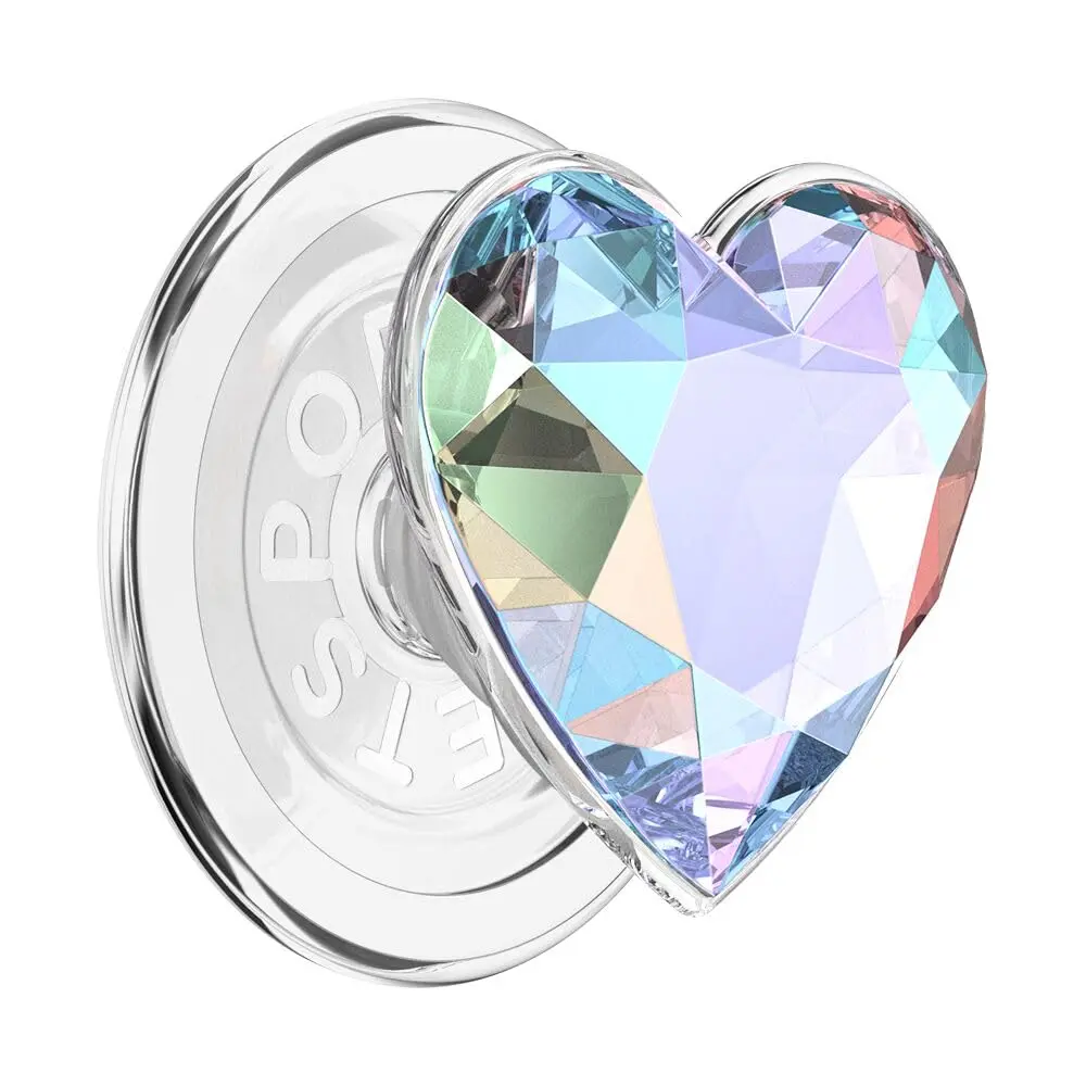 PopSockets Phone Grip for MagSafe Iridescent Dichroic Heart | Secure Magnetic Holder & Stand - view 4