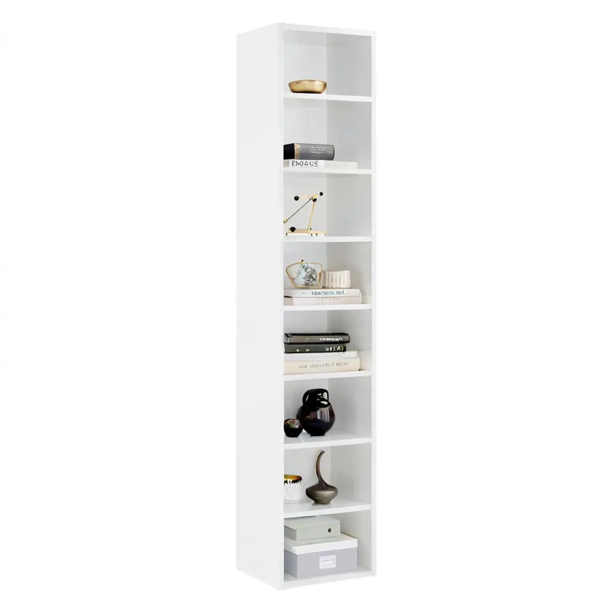 MXV 71.5" Tall Narrow Bookshelf 8-Tier Cube Display Rack for Home Office - main product image