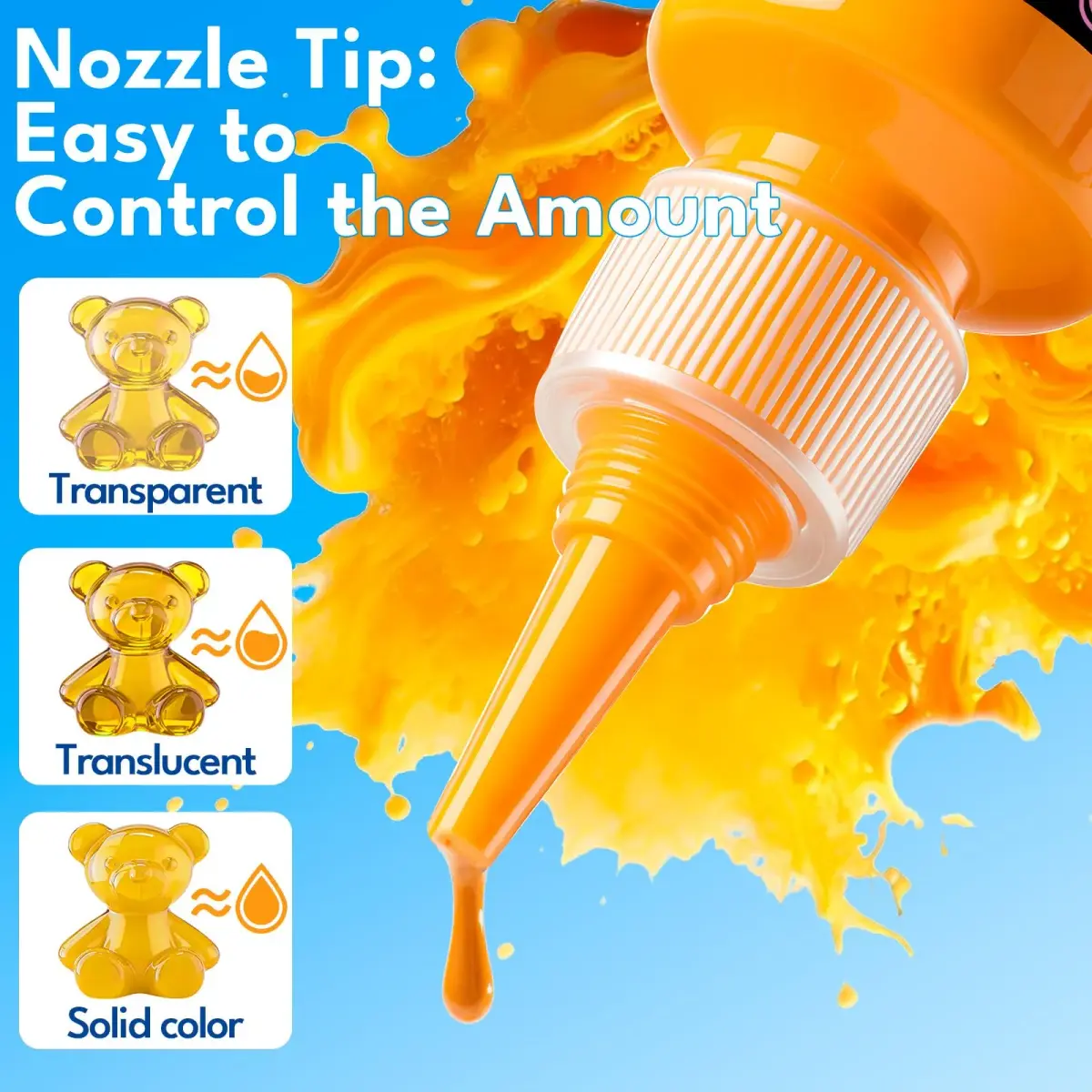 LET'S RESIN 8-Color Resin Pigment Paste Set 3.92ml (Pack of 8) | Concentrated Epoxy Dye for Translucent to Opaque Effects - view 3