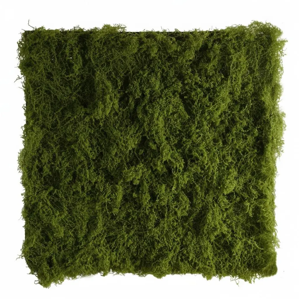 BYHER Artificial Moss Mat 50x50cm (19.7"x19.7") | Realistic Green Crafting Base for Fairy Gardens & Events - main product image