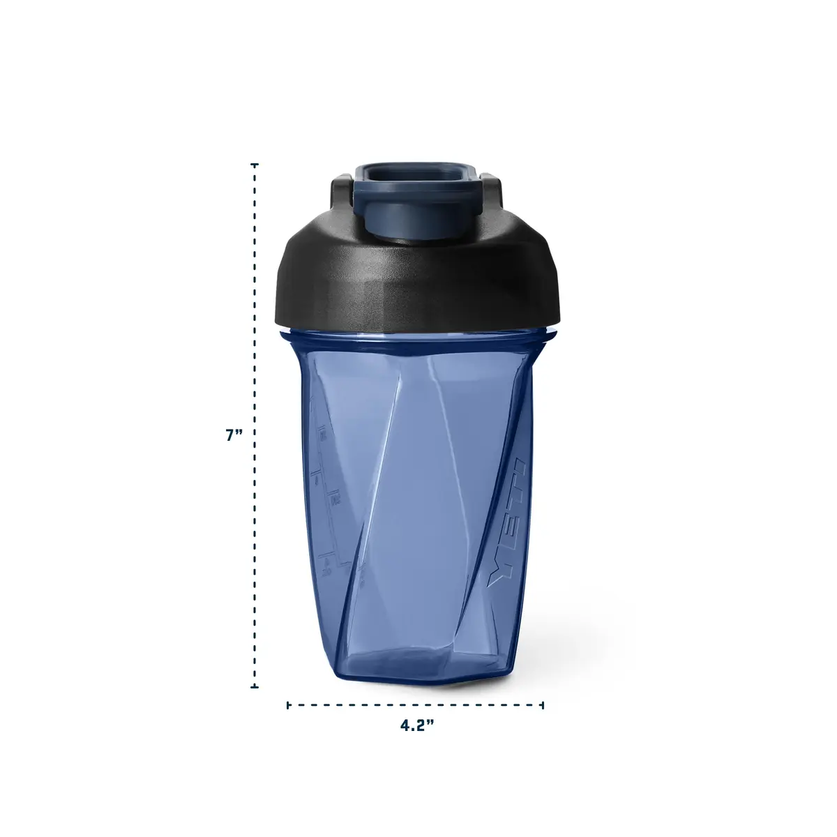 YETI Yonder Helimix Vortex Blender Shaker Bottle 600ml (20oz) | Patented Vortex Mixing | USA Made | Portable Pre Workout Protein Drink Cup | Dishwasher Safe, Navy - view 5