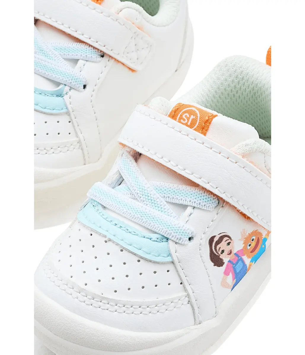 Ms Rachel x SR Where is Herbie Low-White-Width-M-080 Socks | APMA Certified, Memory Foam, Easy Fit (70-120 chars) - view 2