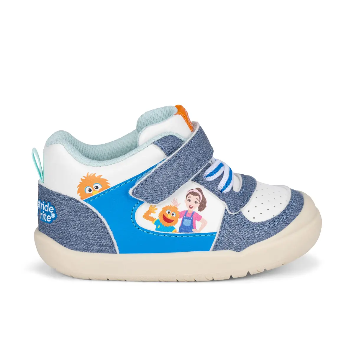 Ms Rachel x SR Where is Herbie Mid-DENIM-WIDTH-M-090 | Comfortable Kids Socks for Active Little Feet - view 2