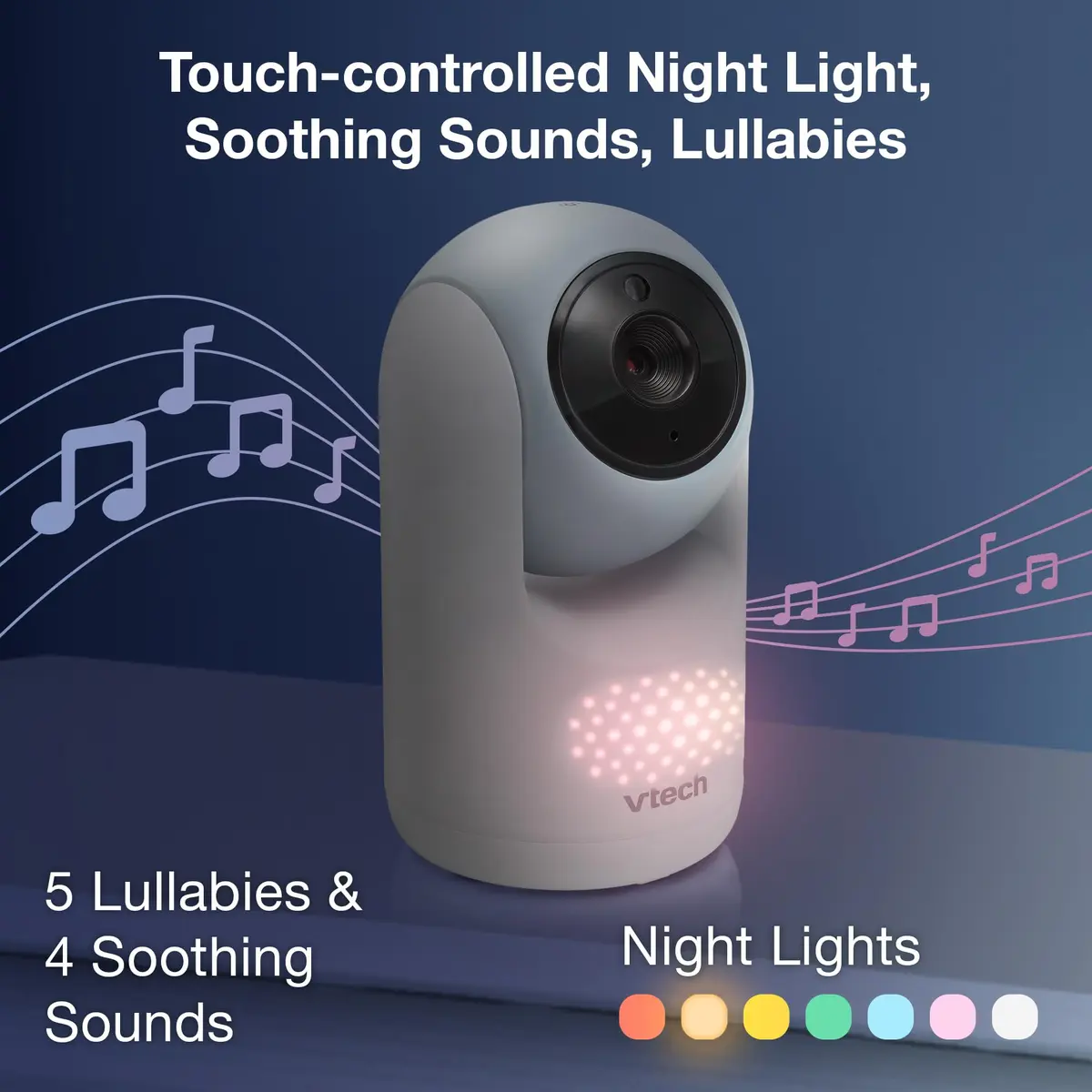 VTech Advanced Max Baby Monitor with 7" IPS Screen & 5000mAh Battery | No WiFi, 360° Pan Tilt Zoom, 2-Way Talk - view 6