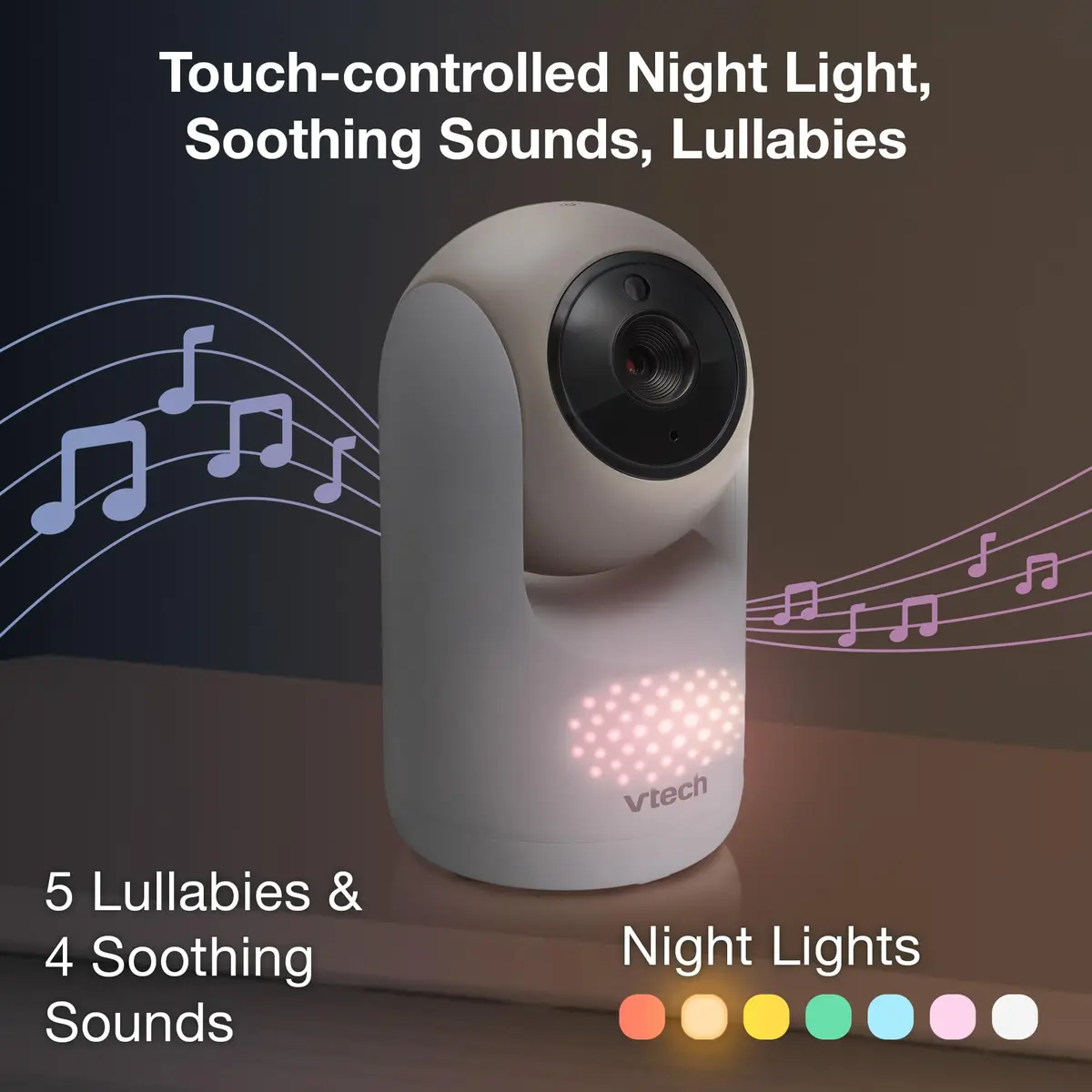 VTech Advanced Max Baby Monitor with 7" Screen, 5000mAh Battery, 360° PTZ, No WiFi | Private Nursery Coverage - view 6