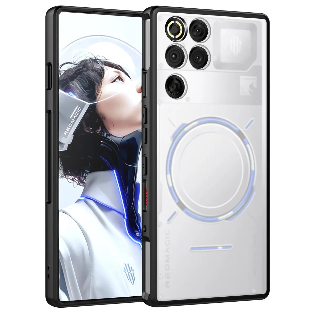Cresee Matte Translucent Case for Red Magic 11 Pro/11S Pro | Shockproof TPU Bumper, Hybrid PC Back, Fingerprint-Resistant - main product image