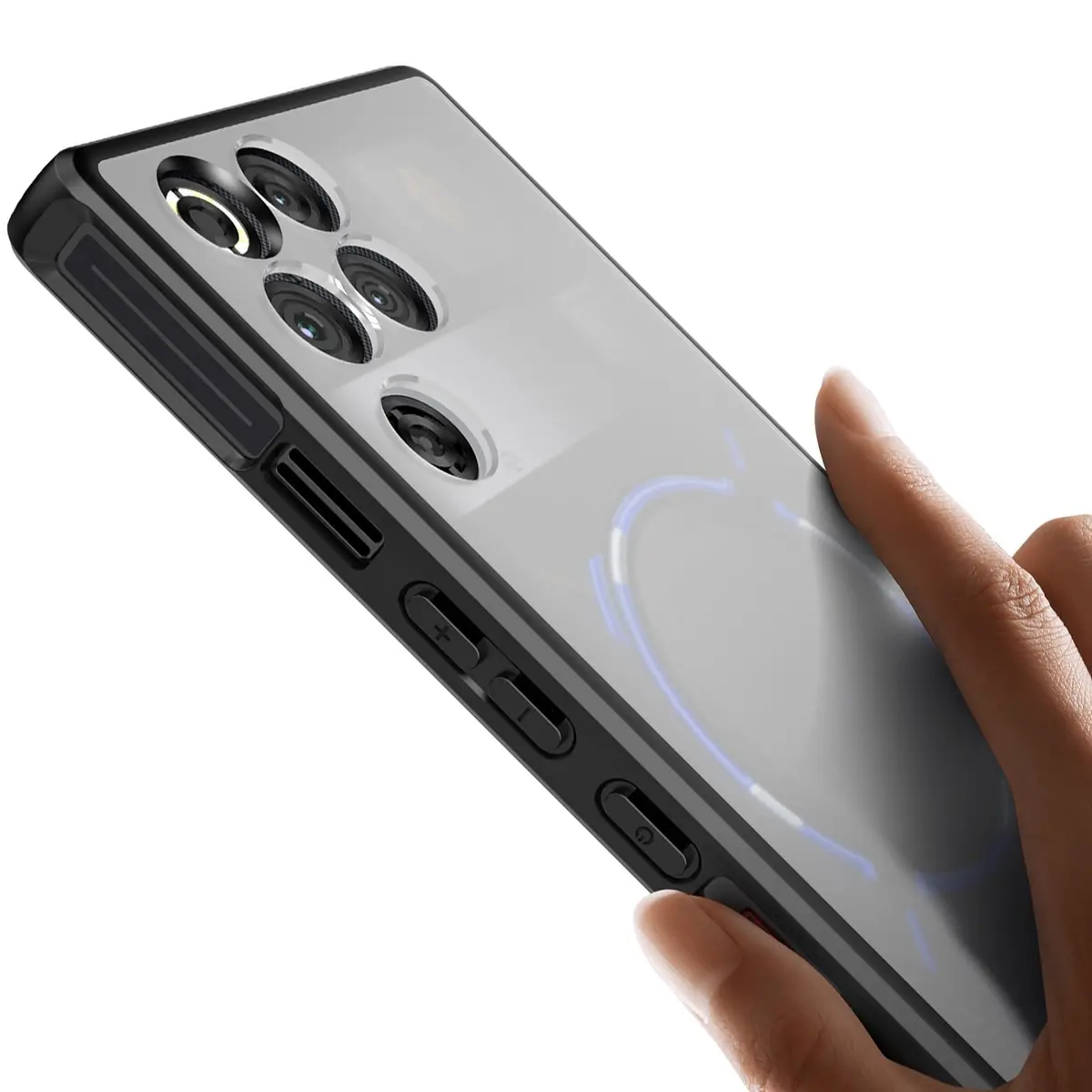 Cresee Matte Translucent Case for Red Magic 11 Pro/11S Pro | Shockproof TPU Bumper, Hybrid PC Back, Fingerprint-Resistant - view 7