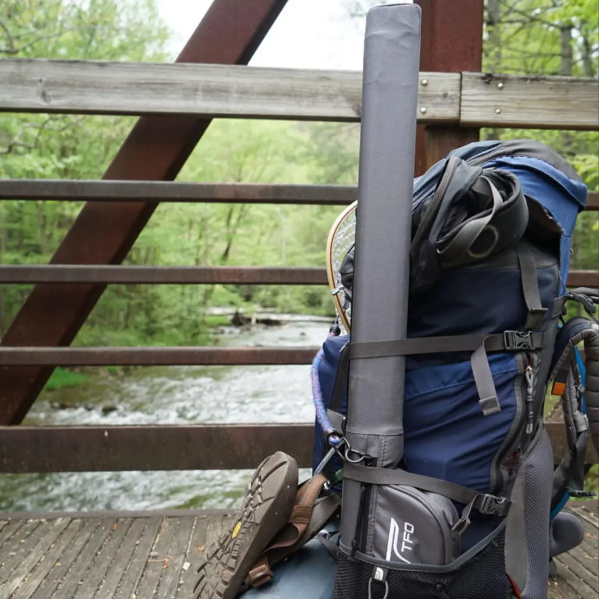 Temple Fork Outfitters 8ft 3pc Fly Fishing Rod & Reel Carrier | Lightweight Durable Travel Case - view 3