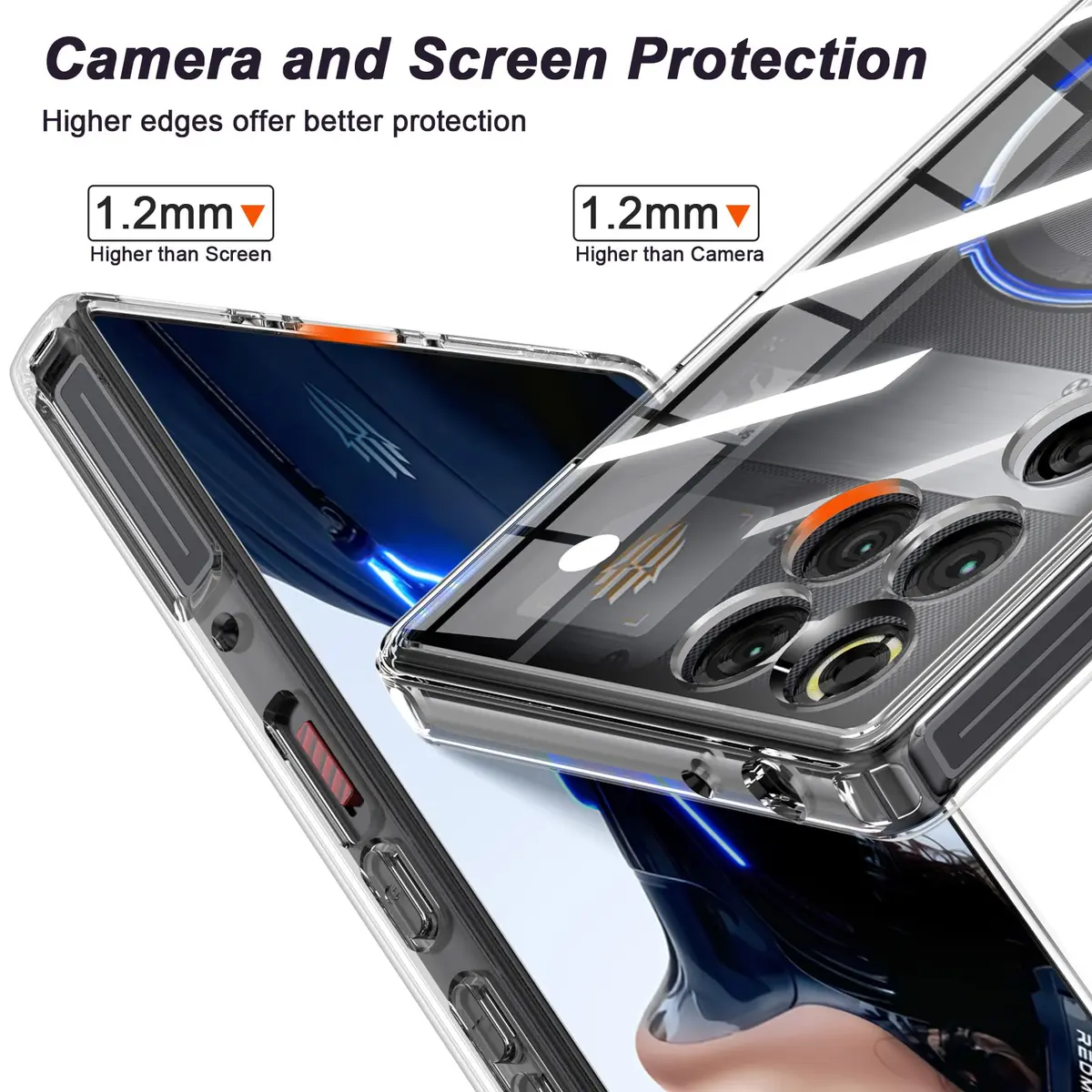 Foluu Slim Fit Case for ZTE Nubia Red Magic 11 Pro/11 Pro+ 2025 | Clear Protective Case - view 2
