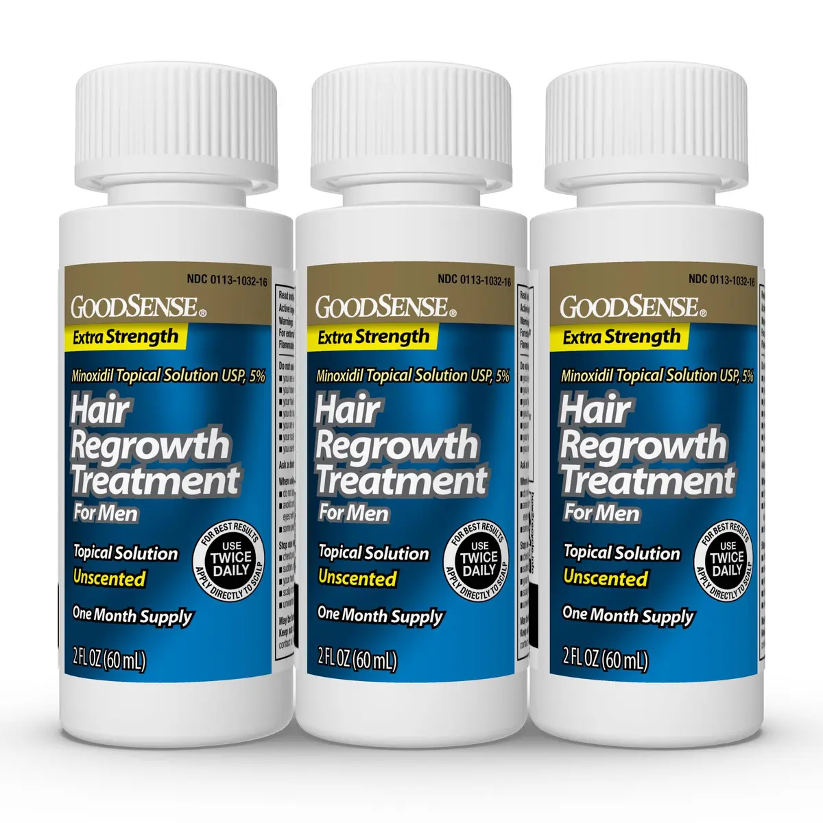 GoodSense Minoxidil Topical Solution USP 5% for Men, Extra Strength, 6 Fl Oz (Pack of 4) | Reactivates Hair Follicles - view 2