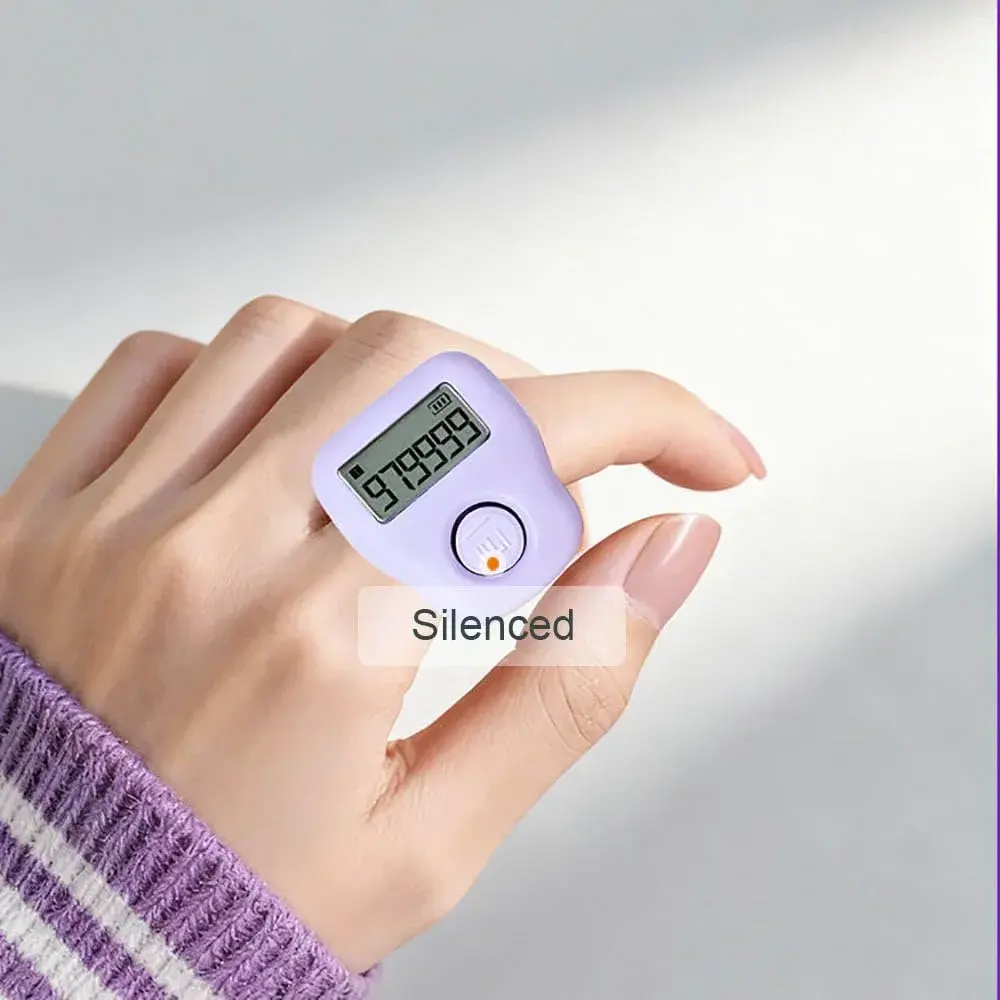 Arvakr Rechargeable Silent Finger Counter 6 Channels with LED | Track & Field Lap Counter - view 2
