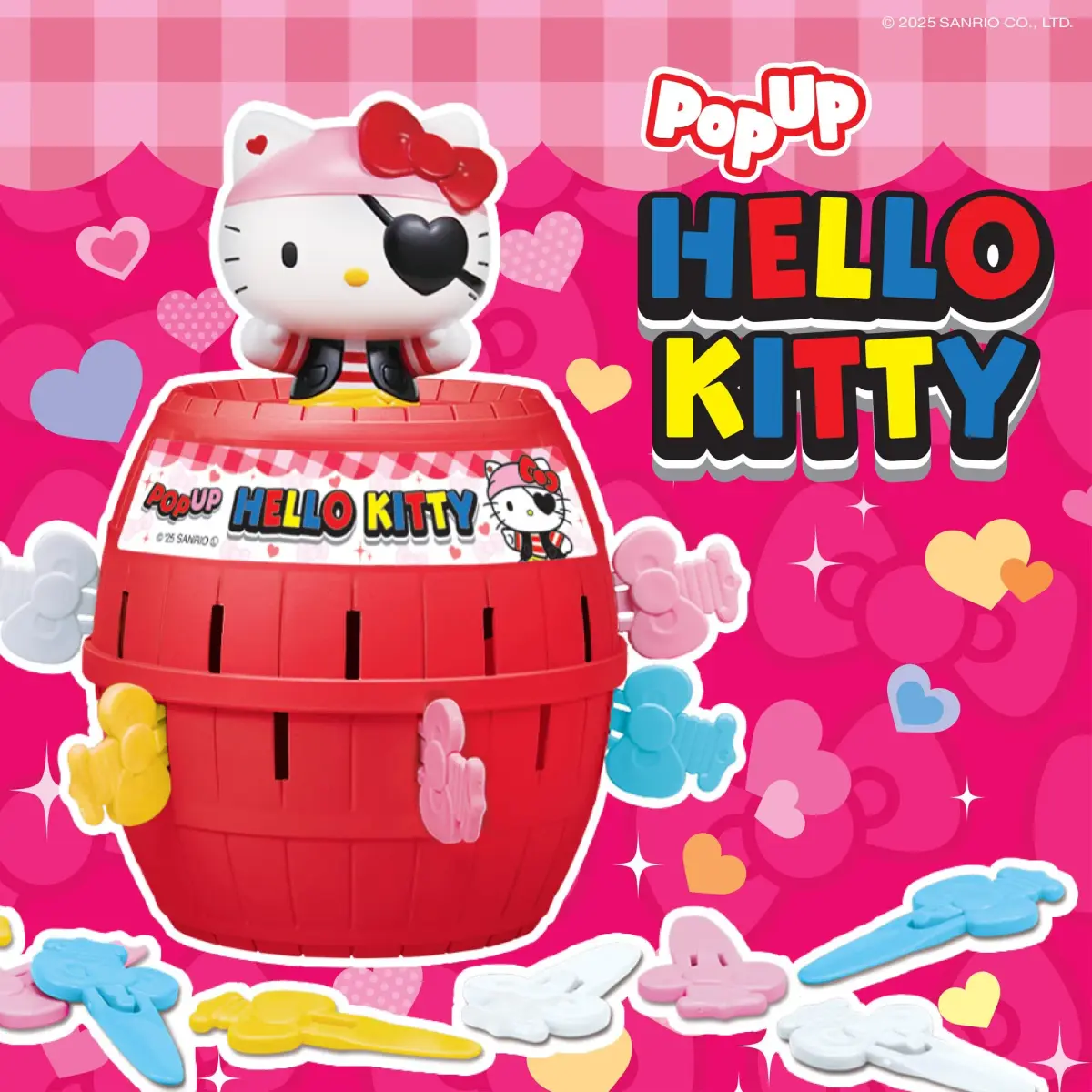 TOMY Pop Up Hello Kitty Game - Family Action Game - 24 Bows | ASTM-Tested Educational Toy - view 2
