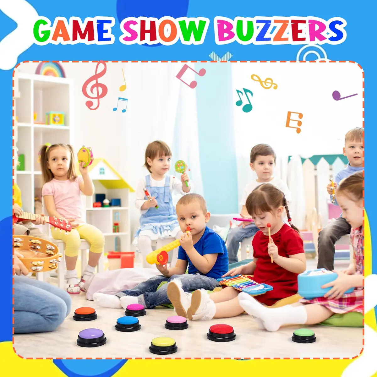 Ovveroche Recordable Answer Buzzers 10-Pack | Game Show Buttons for Training & Fun - view 4