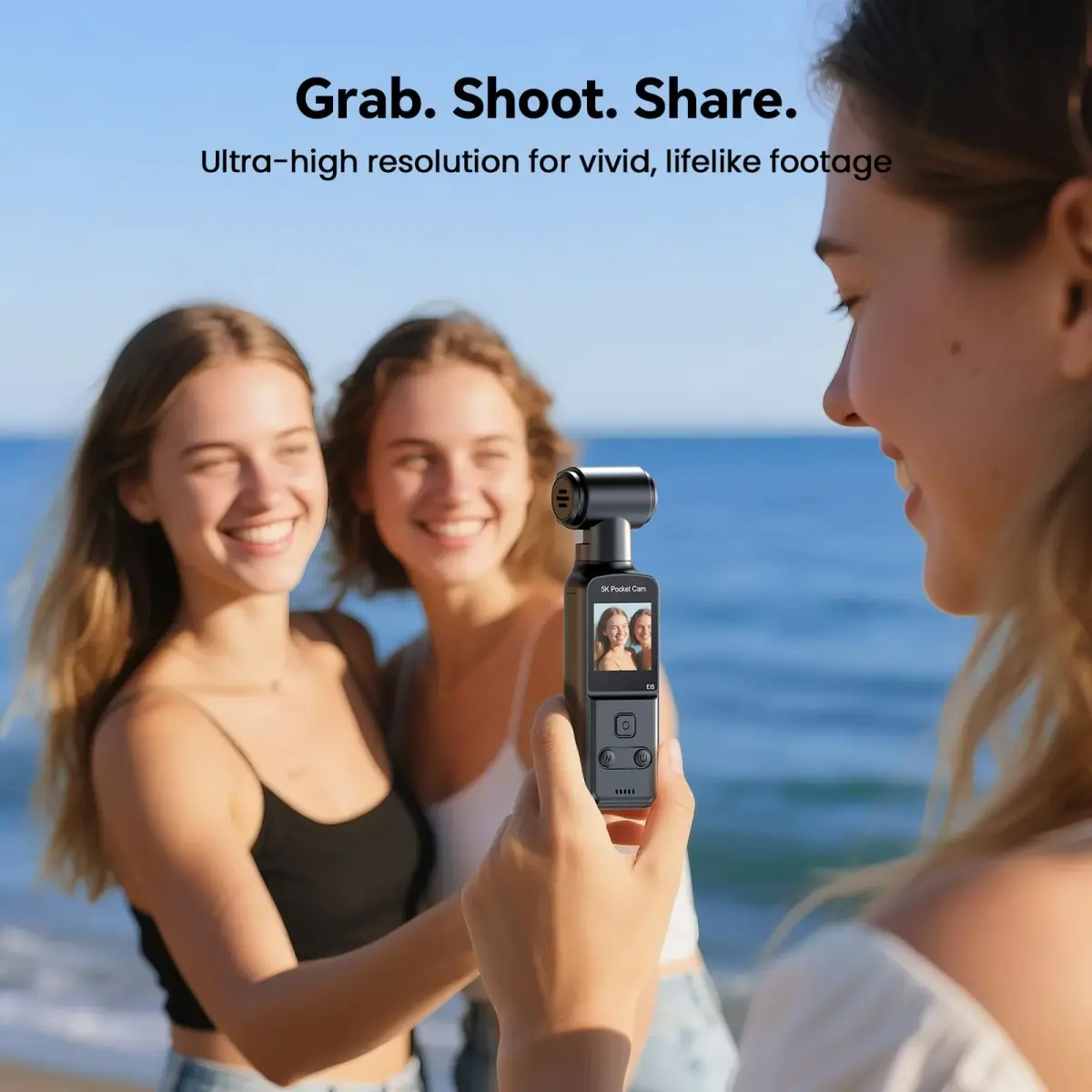 BOBLOV W5 Body Camera 5K/4K 64GB with Rotating Lens & External Mic Support | EIS Stabilization - view 3