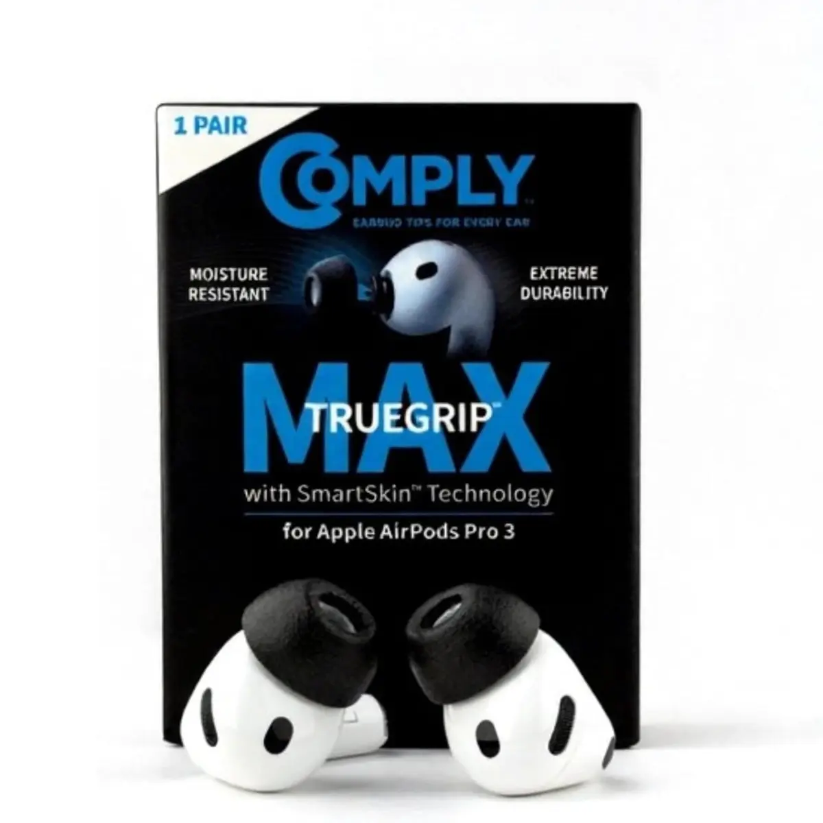 COMPLY TrueGrip MAX Premium Memory Foam Ear Tips for AirPods Pro 3 | Superior Fit & Noise Isolation - main product image
