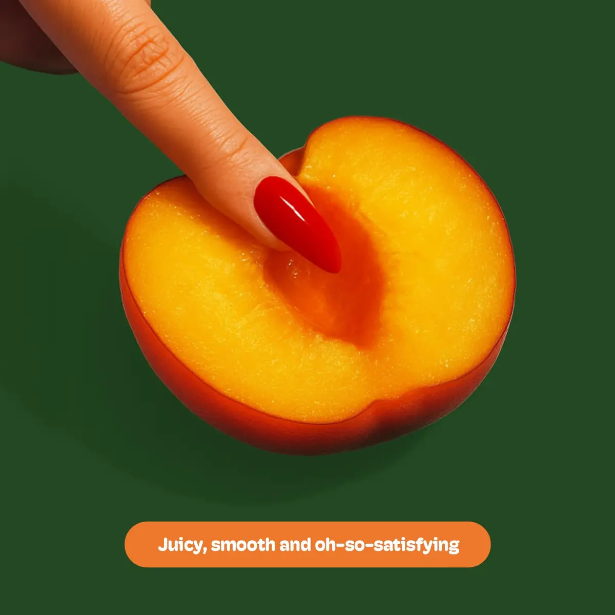 Emojibator Peach Personal Massager for Men | Waterproof, 5 Speeds, Body-Safe Silicone, USB Rechargeable - view 7