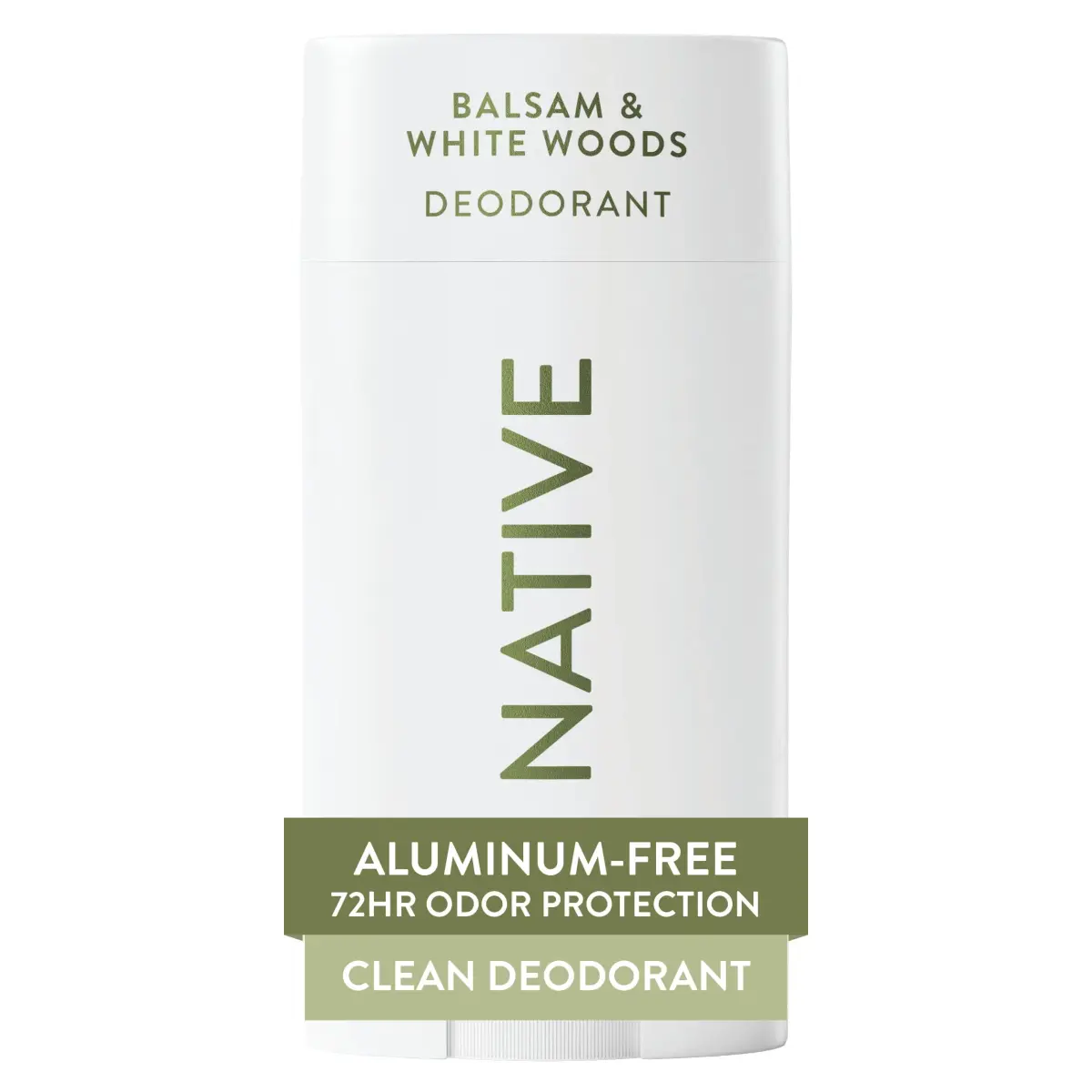 Native Balsam & White Woods Natural Deodorant Stick 78.7ml (2.65oz) | 72-Hour Odor Control - main product image
