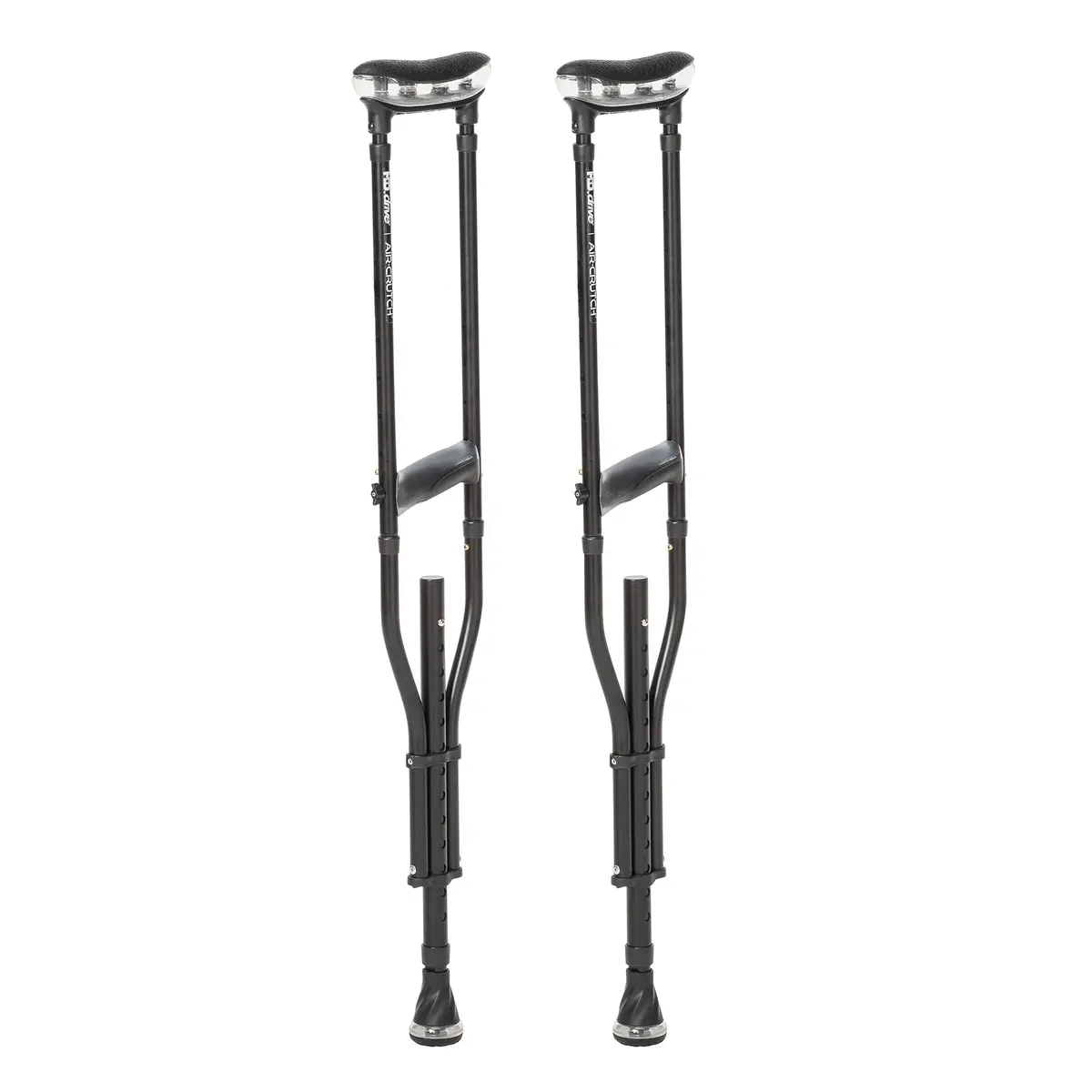MD by DRIVE Air-Crutch Lightweight Walking Crutch 300-lb Capacity Black | Unmatched Comfort & Stability - main product image