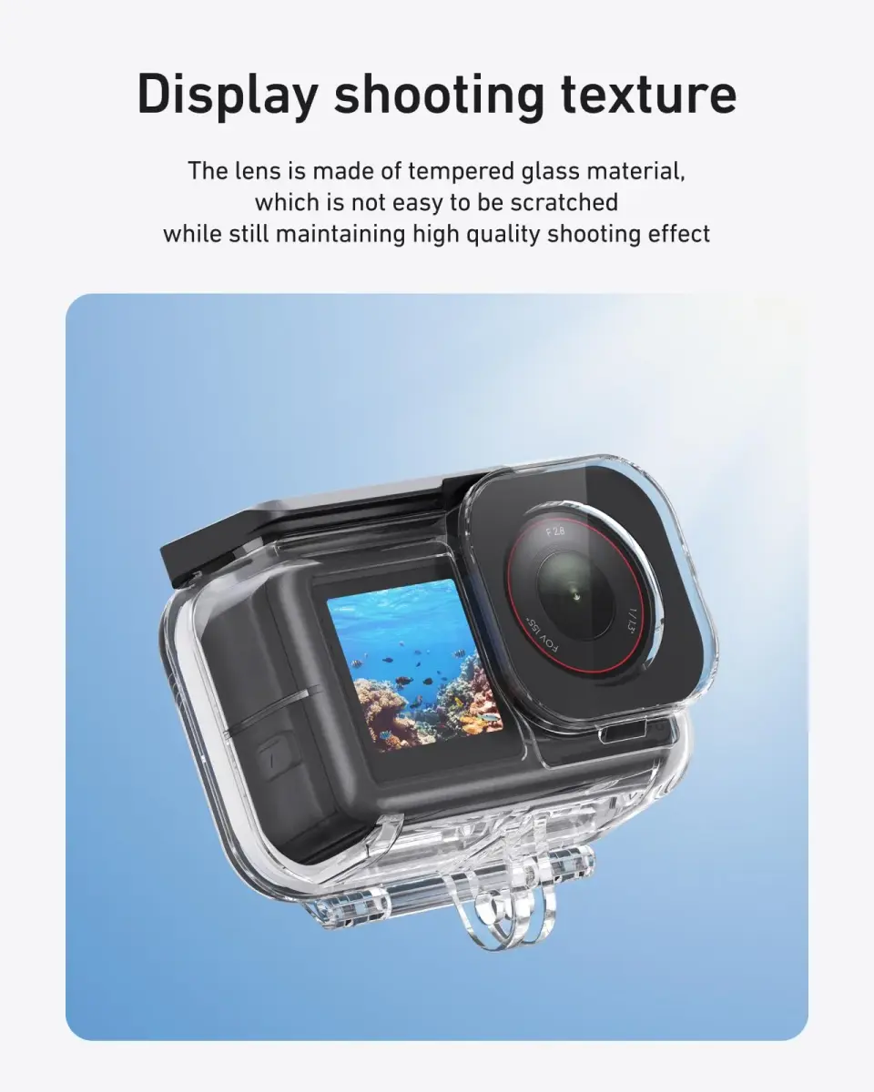TELESIN Waterproof Case Combo for DJI Action 6 with Floating Stick | 60m Deep Diving Scuba Snorkeling Housing - view 4