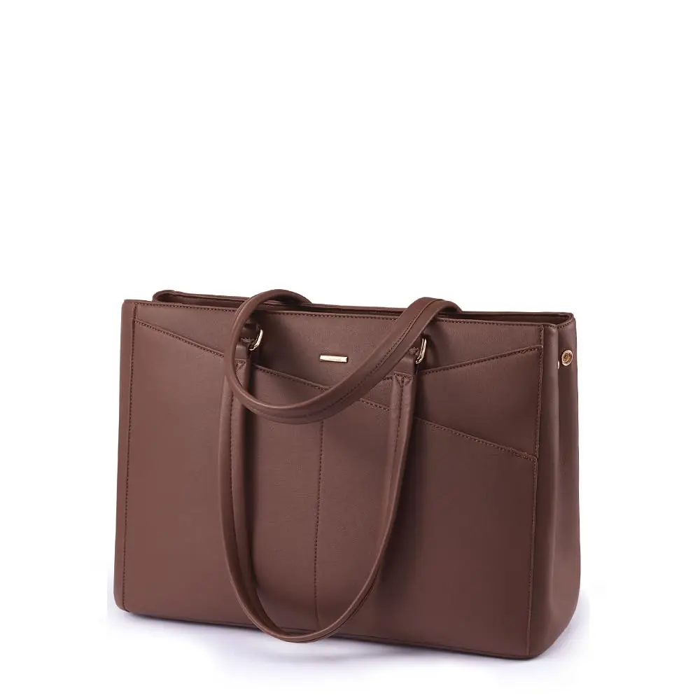 LOVEVOOK Lunch Tote Bag for Women, 15.6 in | Leakproof Cooler & Laptop Bag, Cinnamon - view 9