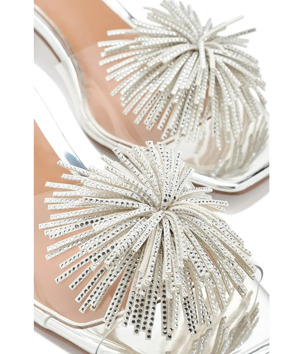 J.Reneé Ozara Slip On Sandals 12 Wide | Synthetic Vinyl, 1.75 Inch Heel - view 2