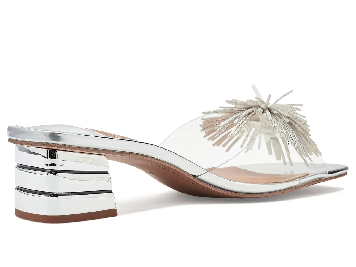 J.Reneé Ozara Slip On Sandals 12 Wide | Synthetic Vinyl, 1.75 Inch Heel - view 4