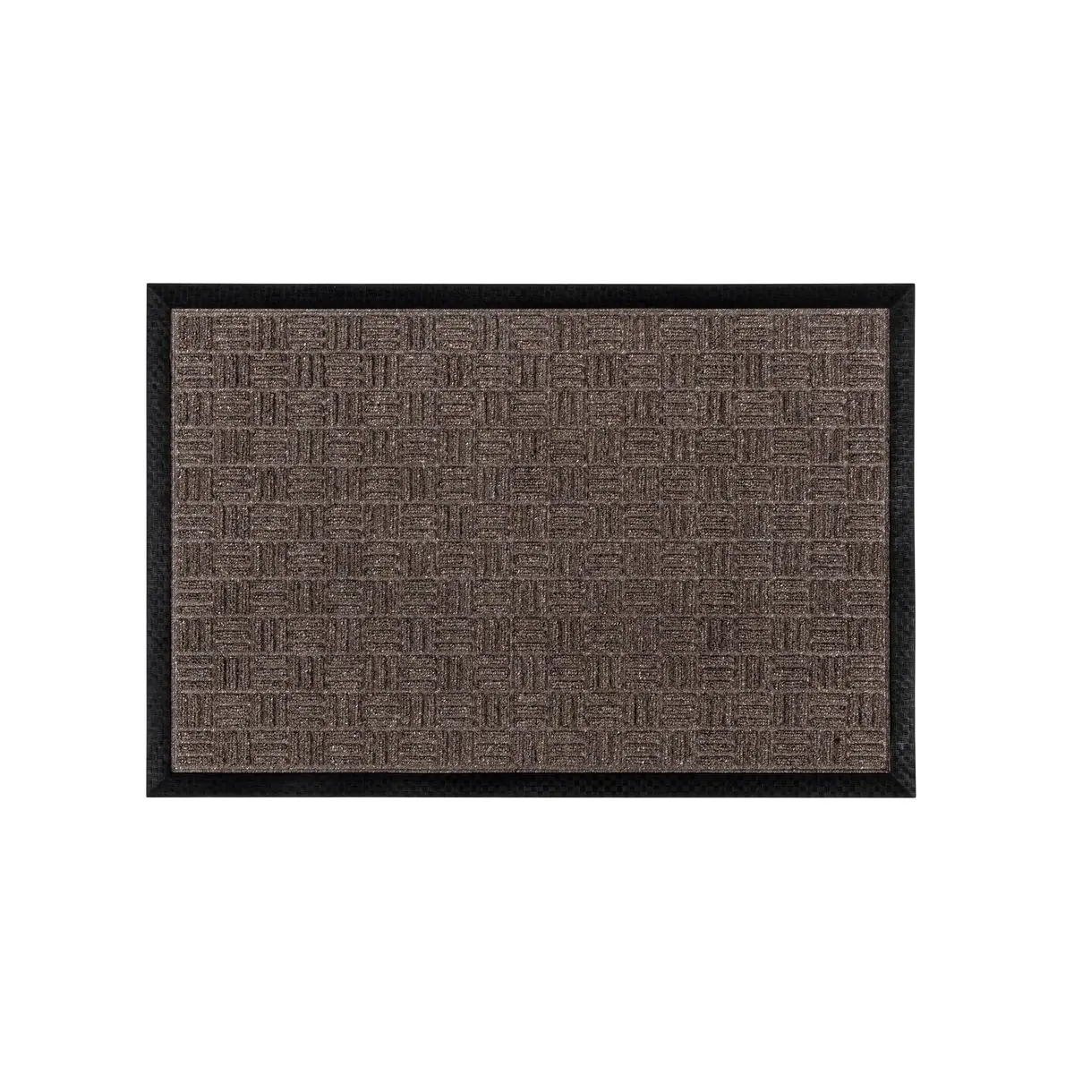 Floortex Ribmat Entrance Mat, Brown - 2'8" x 4' | Heavy-duty dirt control for busy entrances - main product image