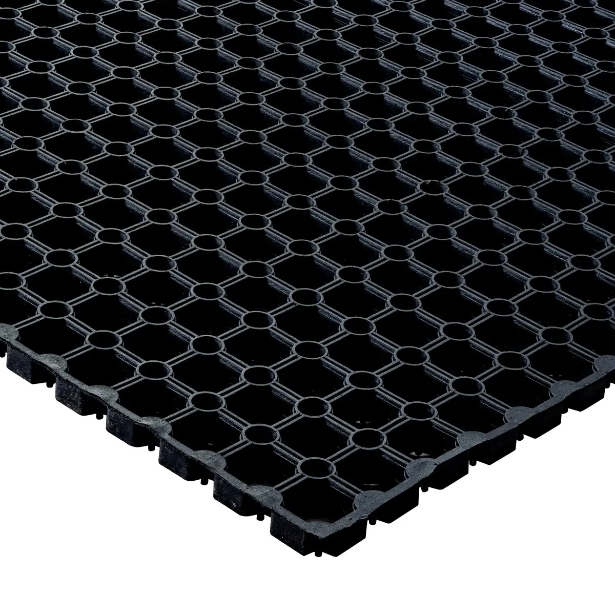 Floortex Doortex Octomat All Seasons Black Outdoor Entrance Mat - 2'8" x 4' | Heavy-duty outdoor dirt control - view 4