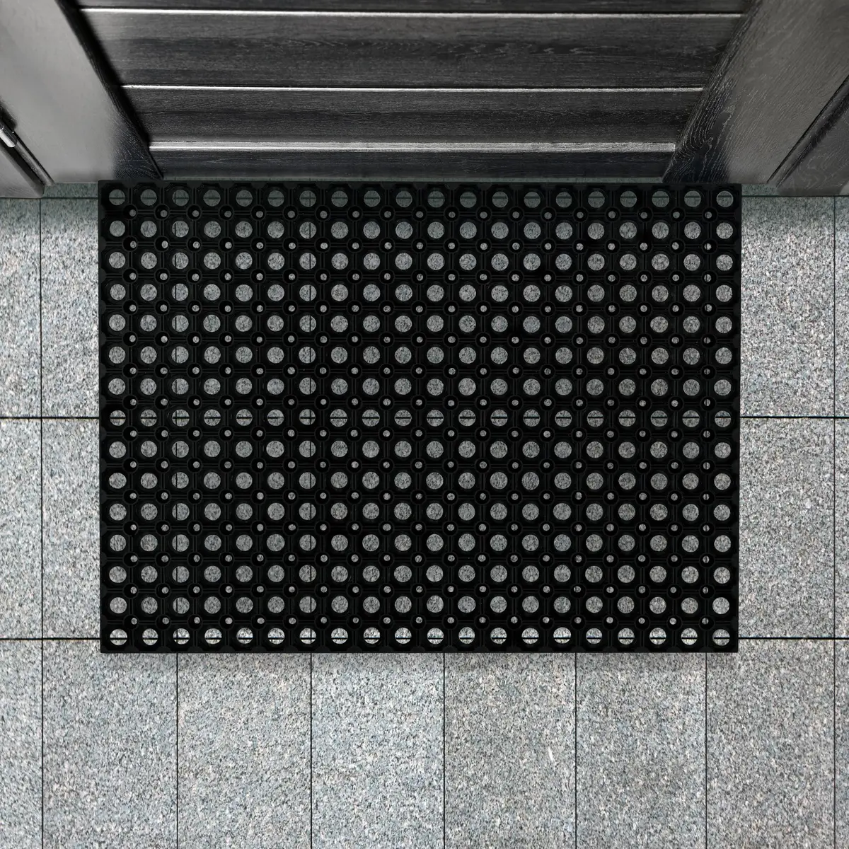 Floortex Doortex Octomat All Seasons Black Outdoor Entrance Mat 3'4" x 5' | Heavy Duty Weatherproof Rug - view 5
