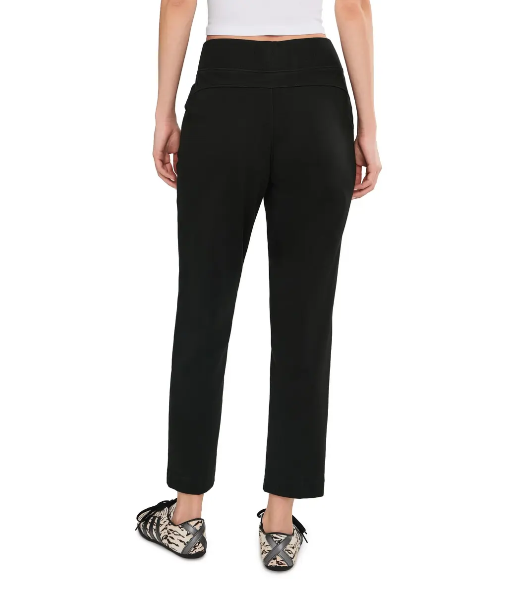 Pact Women's Airplane Tapered Leg Pants Chino Pants Black S | Organic Cotton, Mid Rise, Tapered Fit - view 4