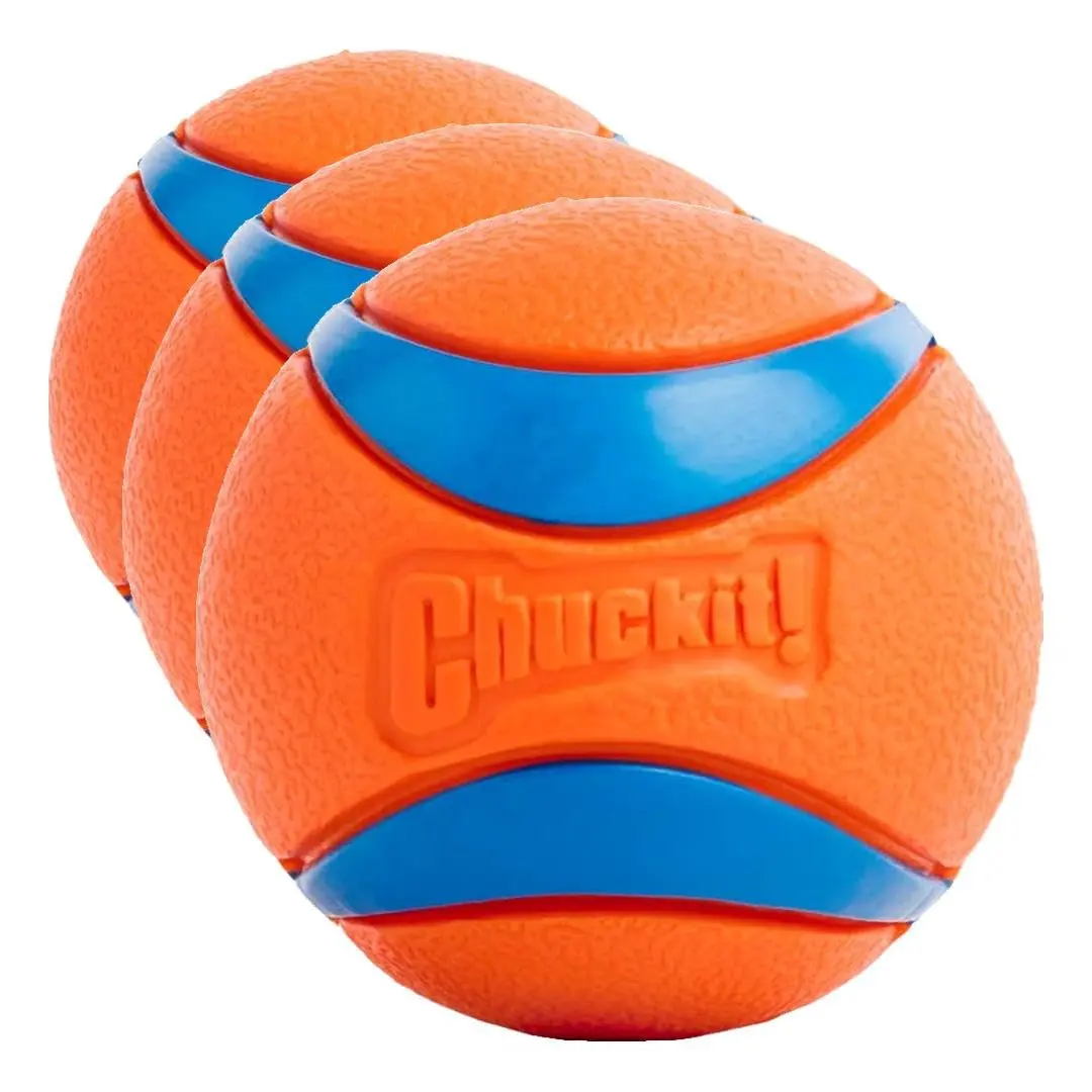 Chuckit! Ultra Ball Dog Toy - Medium 2.5-inch Rubber Fetch Ball | 3-Pack, Floating, High Bounce - main product image