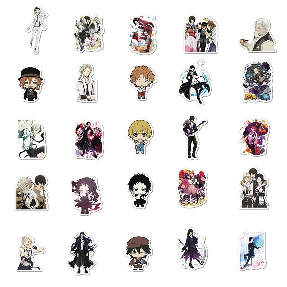 Mozoltov Cartoon Bungo Stray Dogs Stickers 100Pcs | Waterproof Vinyl Decals for Laptop & More - view 4
