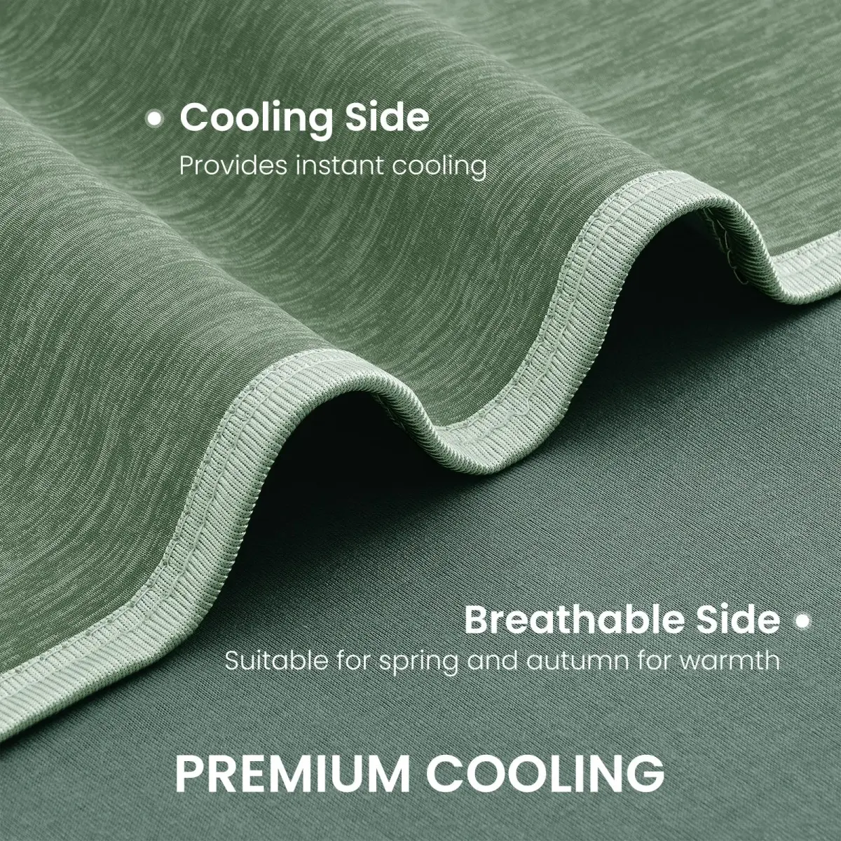 Topcee Cooling Blanket 127cm x 178cm (50"x70") | Breathable Fabric for Hot Sleepers - view 5