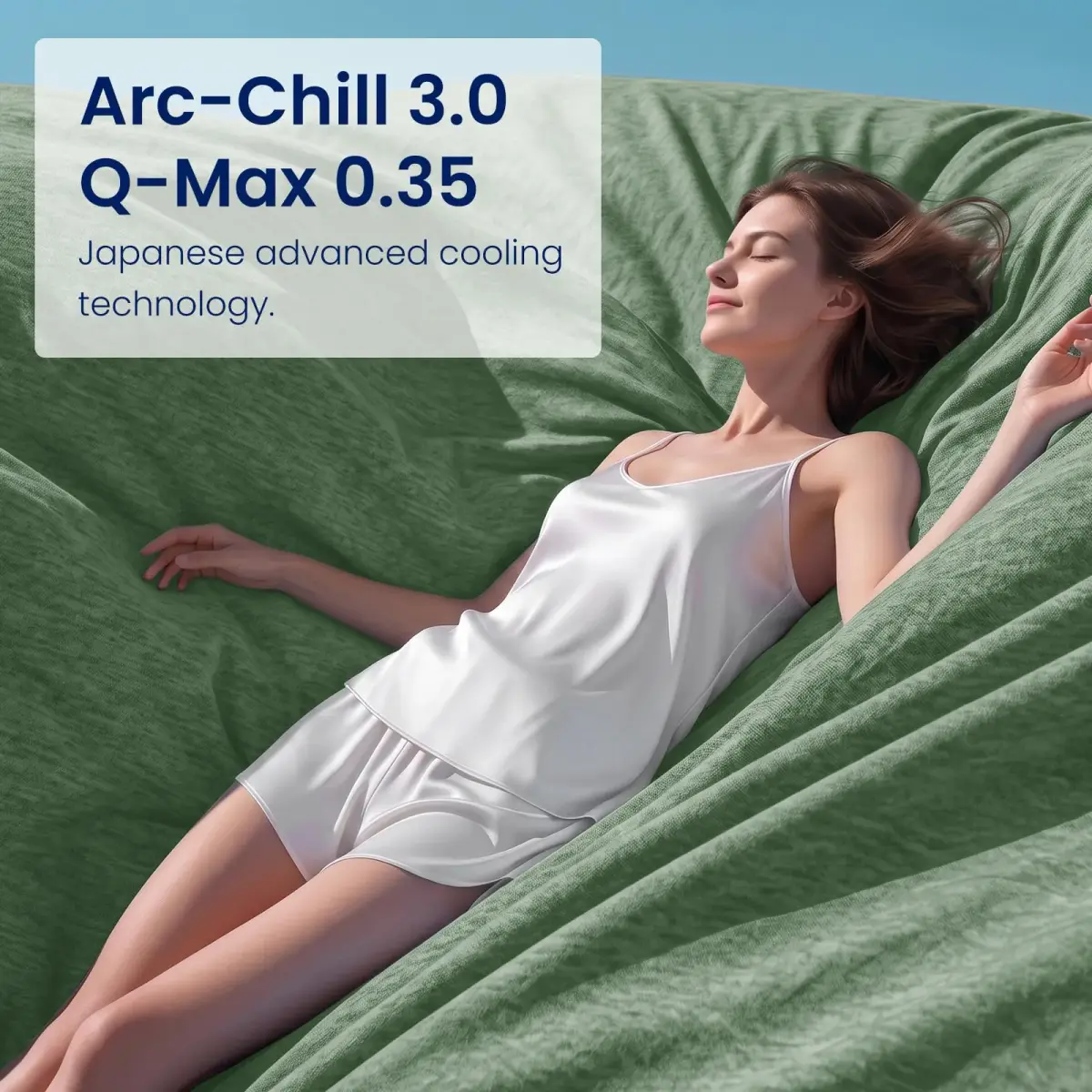 Topcee Cooling Blanket 127cm x 178cm (50"x70") | Breathable Fabric for Hot Sleepers - view 7