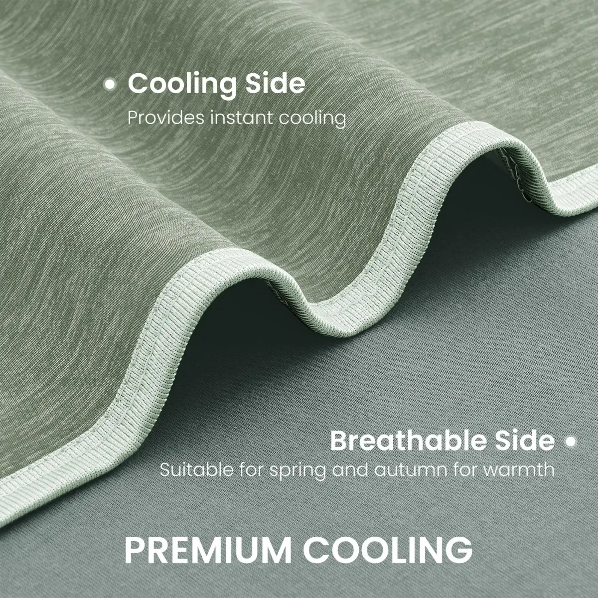 Topcee Cooling Blanket 2.27 kg (5 lb) Queen Size 90"x90" | Breathable Fabric for Hot Sleepers - view 5