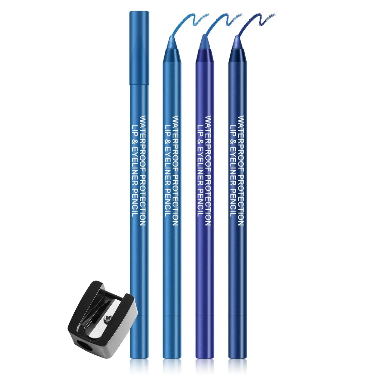 Ownest Blue Matte Shimmer Gel Eyeliner Pencil Kit 3pcs | Waterproof & Smudge-Proof for All Skin Tones - main product image